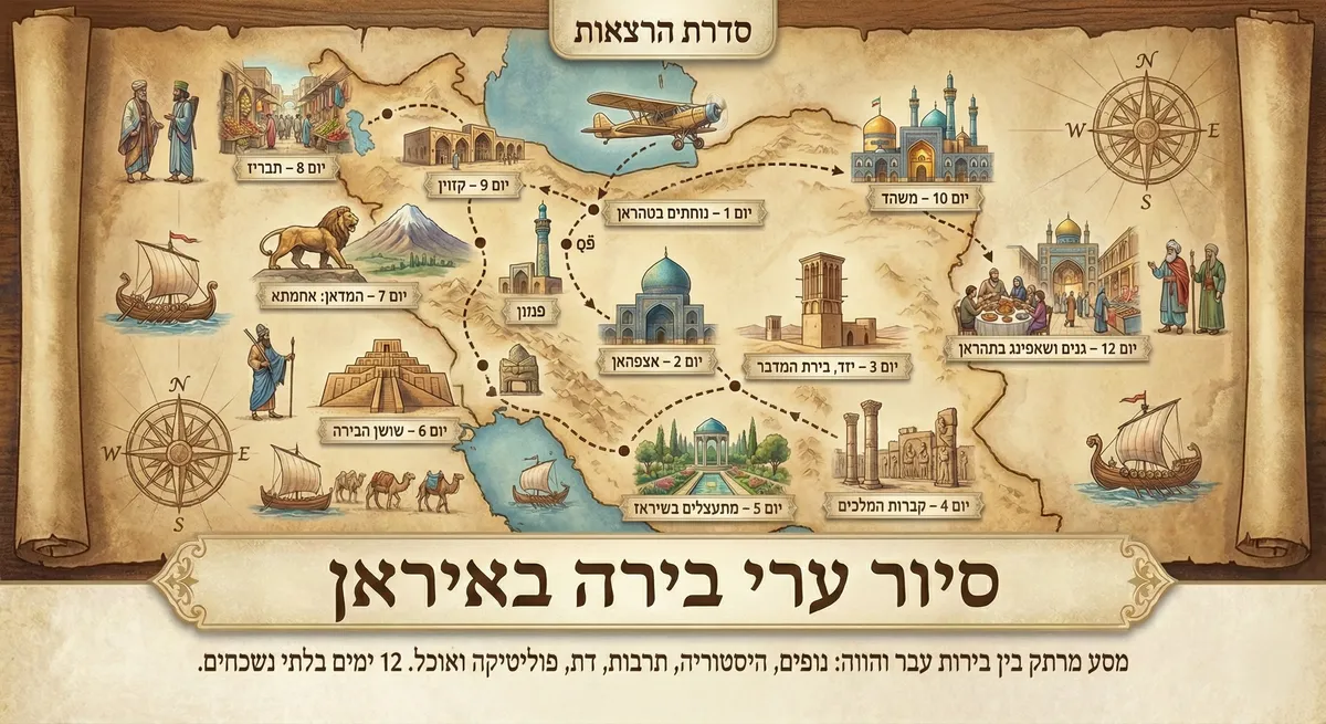 סיור ערי בירה באיראן